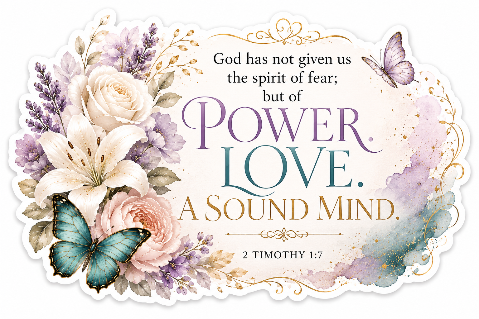 Power • Love • A Sound Mind – 2 Timothy 1:7