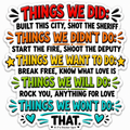 Things We Did
